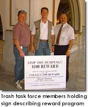 Trash task force reward program