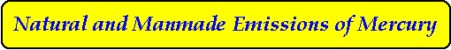 Natural and Manmade Emissions