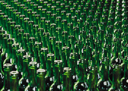 glass bottles