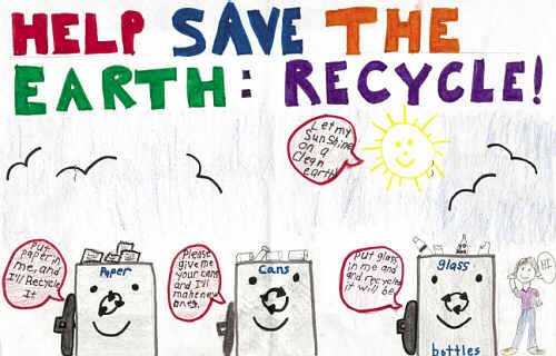 Help save the earth: Recycle
