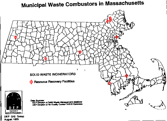 Waste Combustors Map