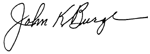 John Burge signature
