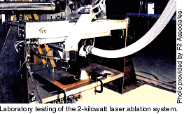 2 kilowatt laser ablation system