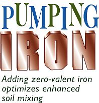 adding zero-valent iron enhances soil mixing