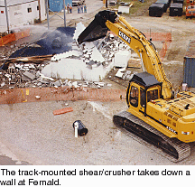 track mounted shear crusher