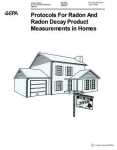 protocols for radon and radon decay product measurement in homes