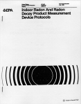 indoor radon and radon decay measurement device protocols