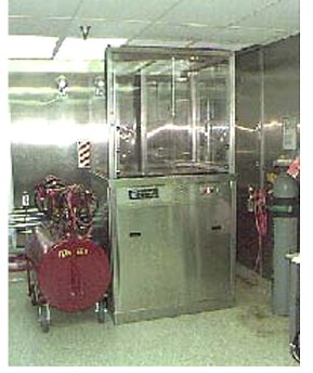 Picture of Aircraft Bearing Cleaning using an IPA Vapor Degreaser